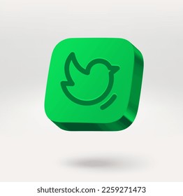Mobile application icon. 3d vector icon isolated on white background