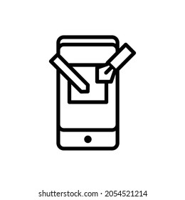 mobile application icon vector illustration