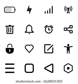 Mobile Application Icons Vector collection 
