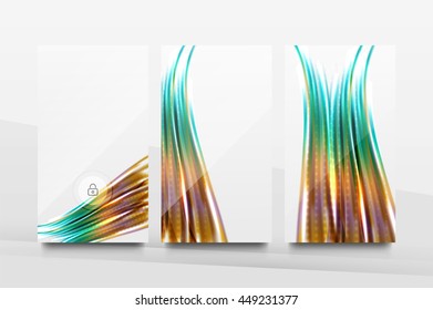 Mobile application interface background, user interface - UI. Smartphone screen mockup gui - wave pattern