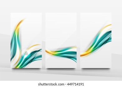 Mobile application interface background, user interface - UI. Smartphone screen mockup gui - wave pattern