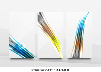 Mobile application interface background, user interface - UI. Smartphone screen mockup gui - wave pattern