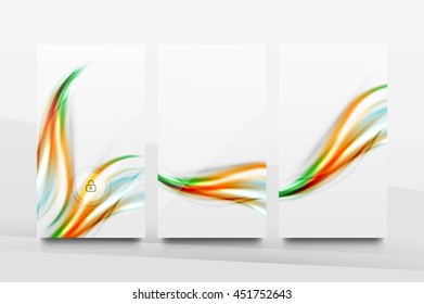 Mobile application interface background, user interface - UI. Smartphone screen mockup gui - wave pattern