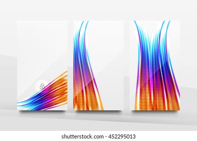 Mobile application interface background, user interface - UI. Smartphone screen mockup gui - wave pattern