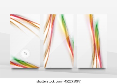 Mobile application interface background, user interface - UI. Smartphone screen mockup gui - wave pattern