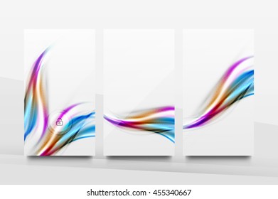 Mobile application interface background, user interface - UI. Smartphone screen mockup gui - wave pattern