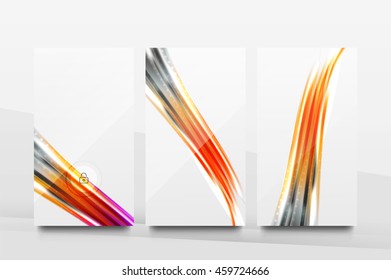 Mobile application interface background, user interface - UI. Smartphone screen mockup gui - wave pattern