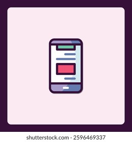 Mobile Application Interface with a Clean Minimalist Design Style
