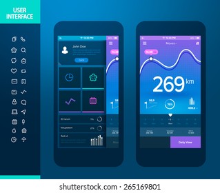 Mobile application interface design 