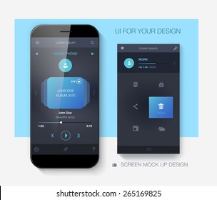 Mobile application interface design 