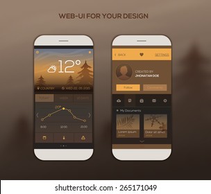 Mobile application interface design