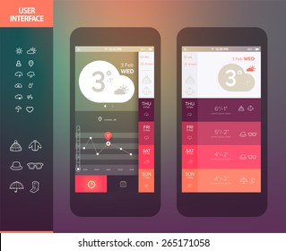 Mobile application interface design 
