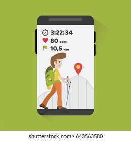 Mobile application for mountain tourists