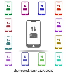 mobile application parcel delivery icon. Elements of Logistic in multi color style icons. Simple icon for websites, web design, mobile app, info graphics