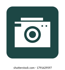 aplicación móvil cámara fotográfica de vídeo menú de botón web de vídeo imagen vectorial de estilo plano digital