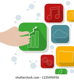 Mobile application symbols