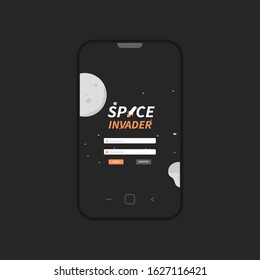 mobile application template. UI, UX, GUI design elements