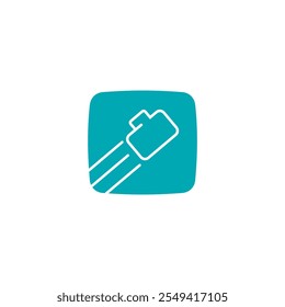 Mobile application travel vector logo design