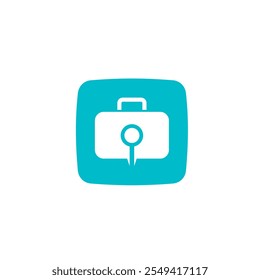 Projeto de logotipo de vetor de viagem de aplicativo móvel