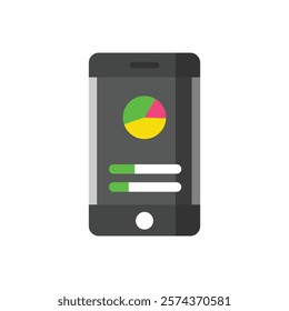 mobile application vector illustration on a transparent background. premium quality symbols. vector line flat icon for concept and graphic design.