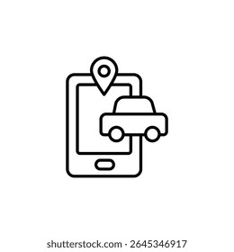 Aplicação Móvel Para Rastreamento De Veículos Com Pino De Localização E Carro