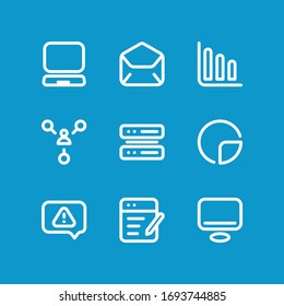 Mobile application and website icons. 