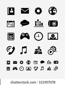 mobile applications graphic user interface icon