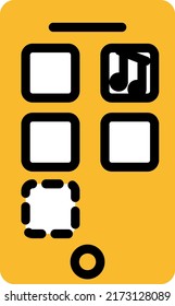 Mobile Anwendungen, Illustration, Vektorgrafik auf weißem Hintergrund.