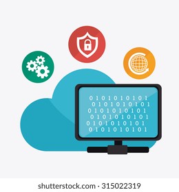 Mobile applications and multimeida technology design, vector illustration.