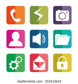 Mobile applications shop entertainment, vector illustration eps 10