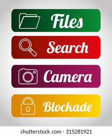 Mobile applications shop entertainment, vector illustration eps 10