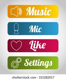 Mobile applications shop entertainment, vector illustration eps 10