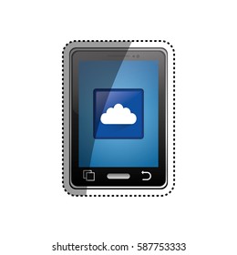 Mobile applications for smartphone icon vector illustration graphic design