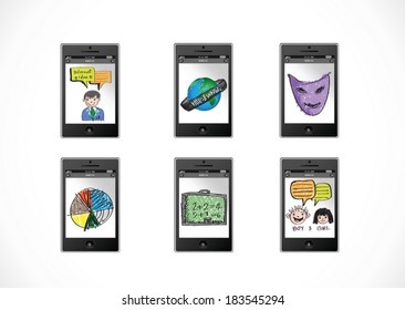 mobile apps concept idea illustration