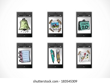mobile apps concept idea illustration