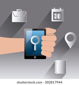 Mobile apps design, vector illustration eps 10.