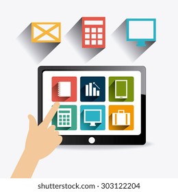 Mobile apps design, vector illustration eps 10.