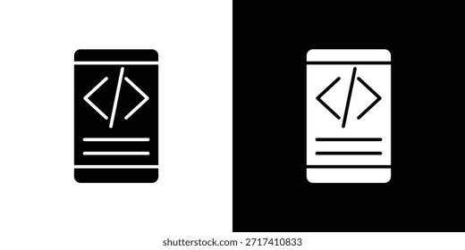 Symbol für die Entwicklung mobiler Apps für Apps und Branding.