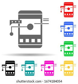 mobile apps development multi color style icon. Simple glyph, flat vector of web development icons for ui and ux, website or mobile application