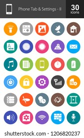Mobile Apps Filled Circle Icons