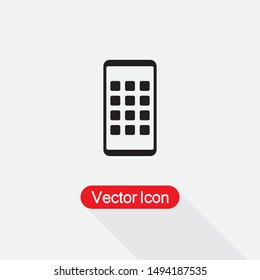 Mobile Apps Icon Vector Illustration On Light Gray Background Eps10