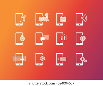 Mobile apps icons