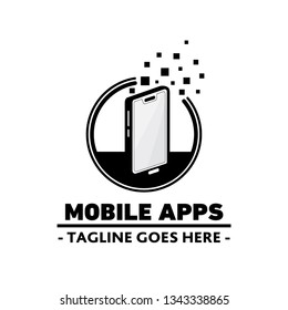 Mobile apps logo. Vector and illustration.