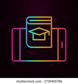 Mobile, augmented reality, book nolan icon Simple thin line, outline vector of Augmented reality icons for ui and ux, website or mobile application
