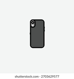 mobile back part design vector image