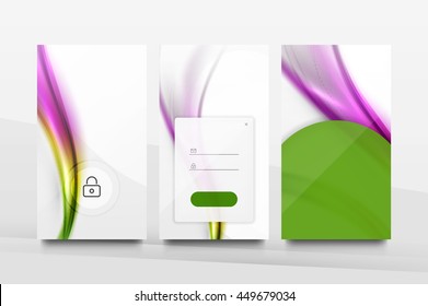 Mobile background ui - geometric abstract pattern. Application wallpaper blank layout