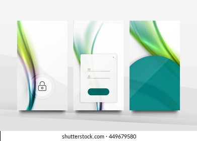 Mobile background ui - geometric abstract pattern. Application wallpaper blank layout