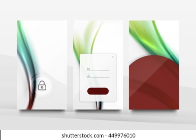 Mobile Hintergrund ui - geometrisches abstraktes Muster. Blankolayout für Bildschirmhintergründe