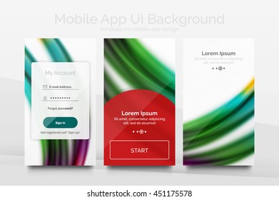 Mobile Hintergrund ui - geometrisches abstraktes Muster. Blankolayout für Bildschirmhintergründe
