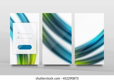Ui de fondo móvil - patrón abstracto geométrico. Diseño en blanco del fondo de pantalla de la aplicación